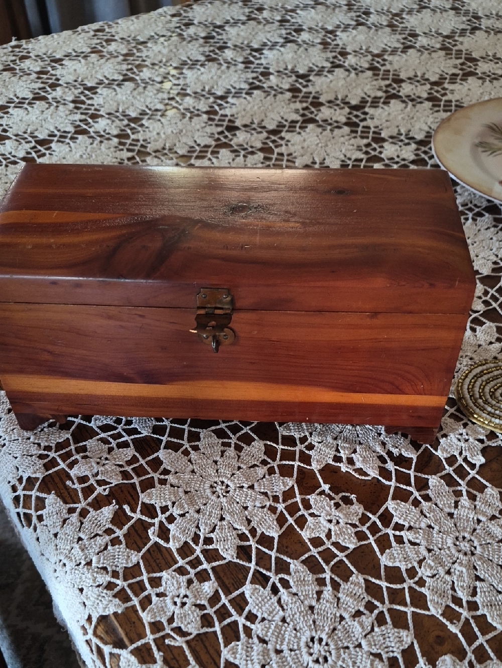 McLane Cedar Keepsake Box 1950's